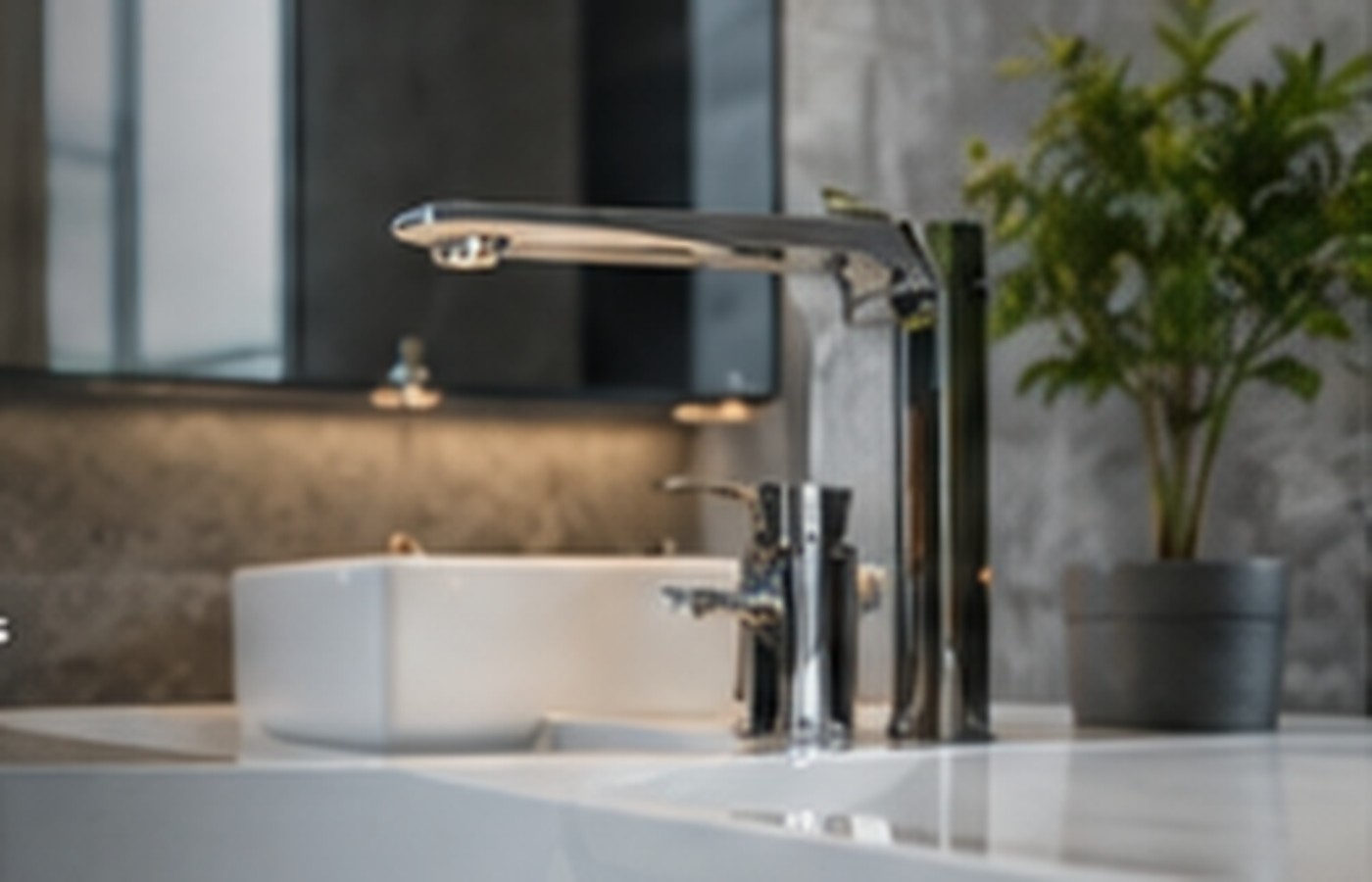 Modern bathroom with professional plumbing fixtures